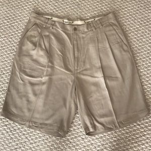 Silk Pleated Shorts